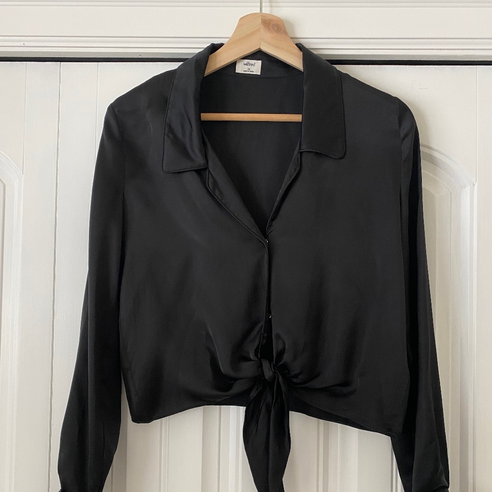 Wilfred Tie-Front Blouse